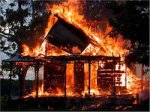 В Псковской области во время страшного пожара сгорел человек