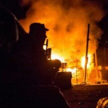 В Славянске после обстрела загорелся цех завода «Славтяжмаш»