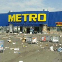 В Донецке ущерб, причиненный марадерами ТЦ Metro, превысил 1 млн евро