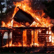 В Щепачихе Павловского района сгорела баня