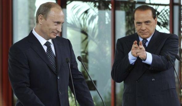 Берлускони проговорился, где Путин отмечает день рождения