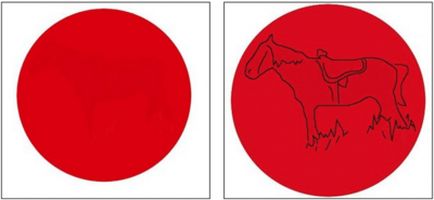 «Призрак» лошади из красного круга стал популярен у пользователей соцсетей