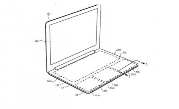 Apple запатентует ноутбук без клавиш