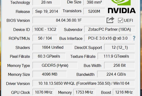 Обновилась популярная информационная утилита GPU-Z до версии 0.8.8