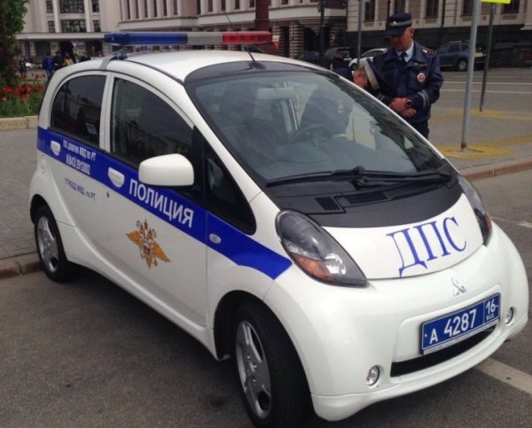 В Казани впервые на патрулирование улиц выехал электромобиль