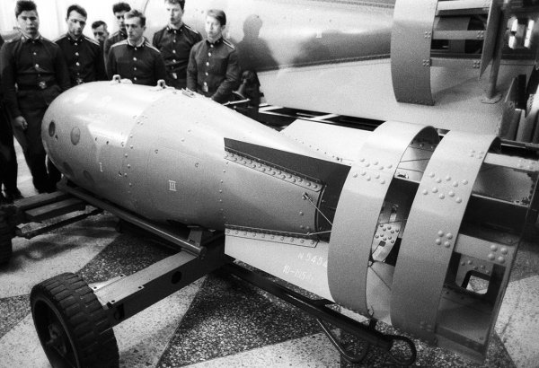 В Москве установили экспонат ядерной бомбы