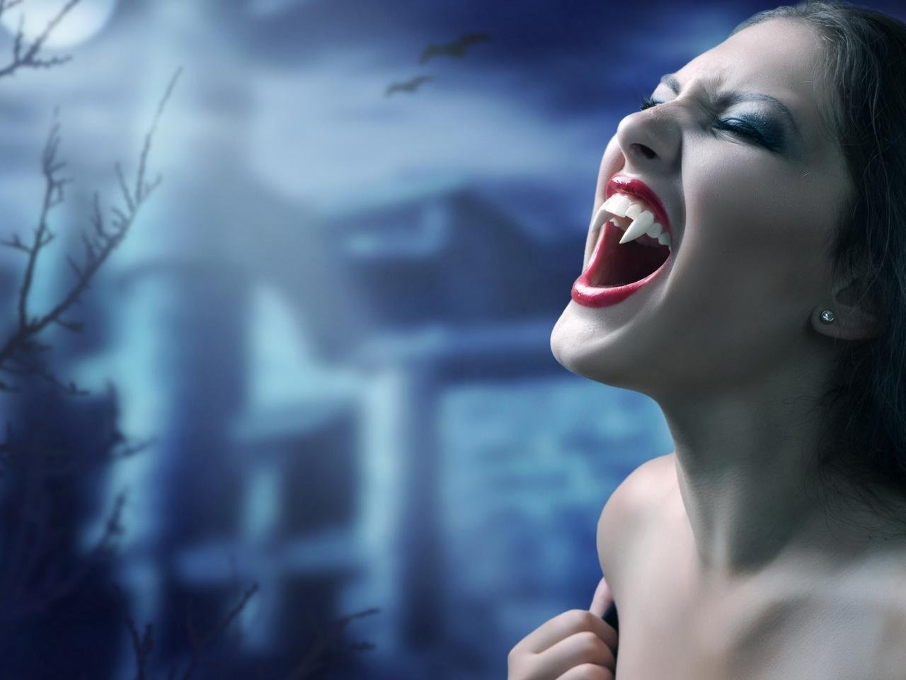 Bloody and naked vampire female pictures porn image