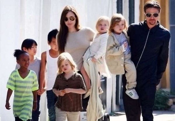 Двое из шести детей Джоли хотят остаться с папой после развода