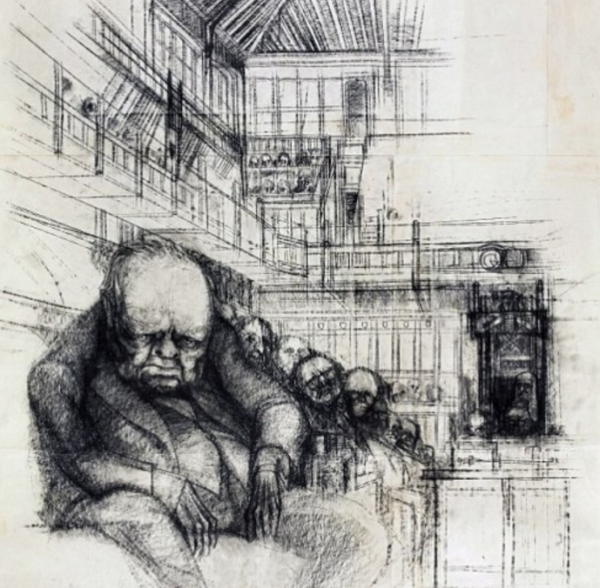 Последний рисунок Черчилля продадут за 150 тысяч фунтов