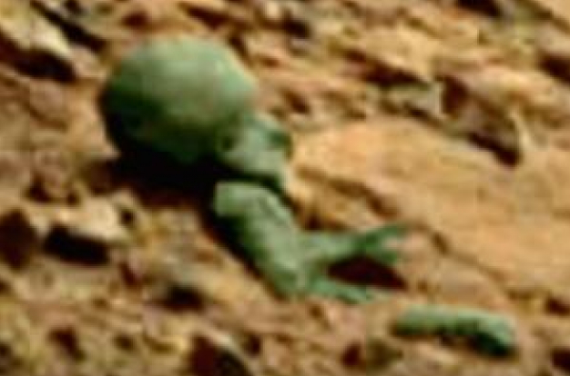 NASA опубликовало кадры инопланетянина на Марсе
