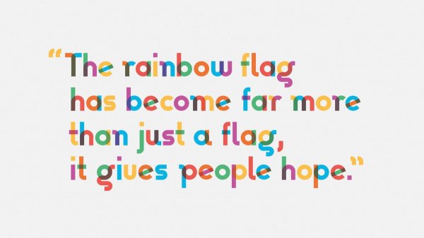 В честь создателя флага ЛГБТ придумали шрифт