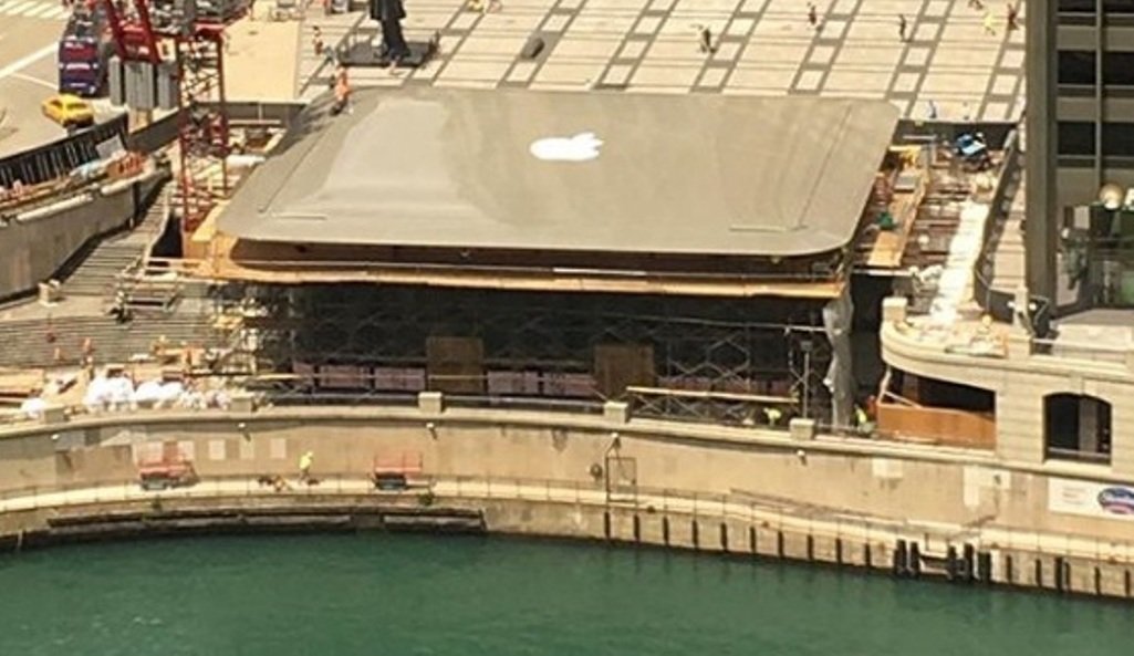 Крыша нового магазина Apple в Чикаго будет напоминать немалый MacBook
