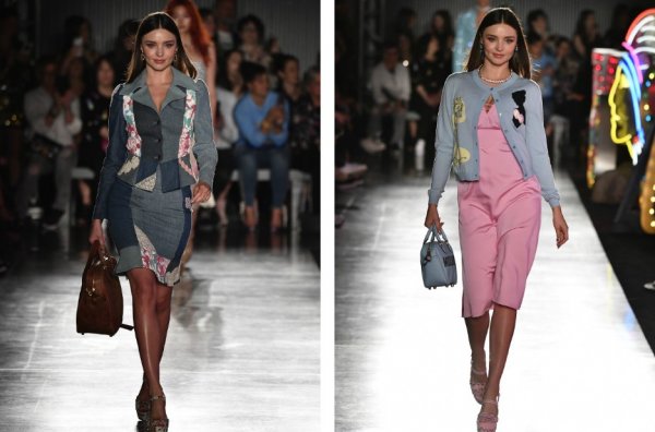 Миранда Керр поучаствовала в показе коллекции одежды от Moschino