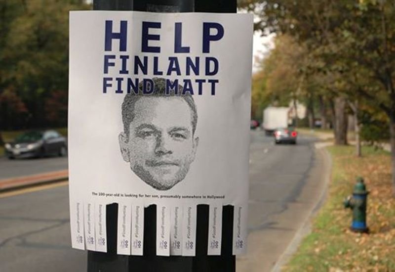 Посольство Финляндии в США попросило помощи в розыске артиста Мэтта Деймона