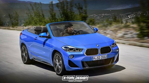 Дизайнеры показали новый BMW X2 в кузовах кабриолет и пикап