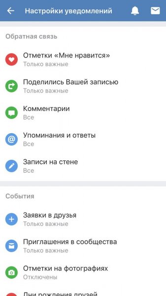 В мобильной версии "Вконтакте" появился " колокольчик"