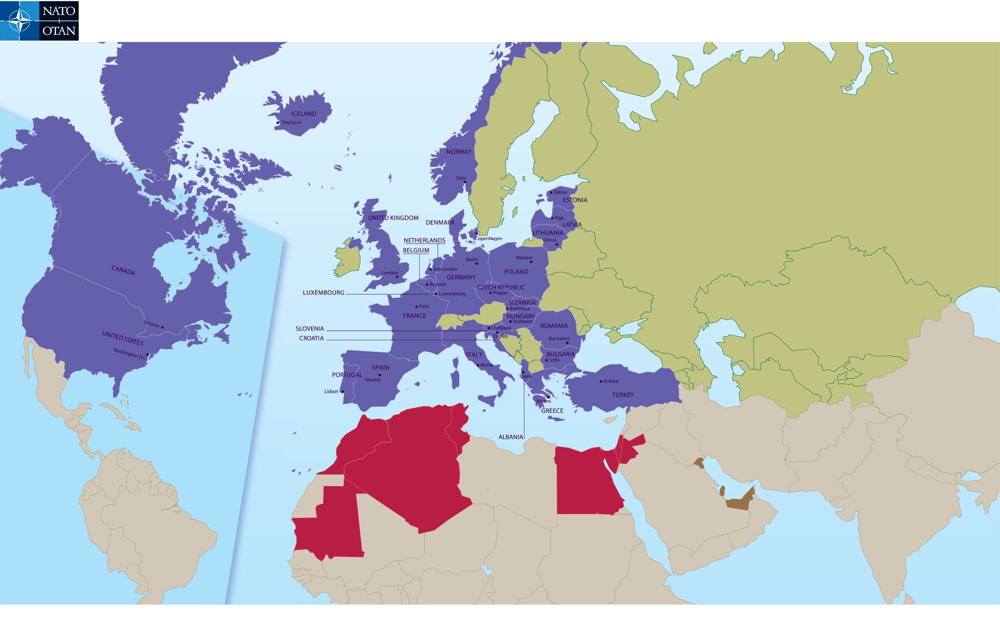 Страна являющаяся членом нато. Страны NATO на карте. Границы НАТО на 1991 год. Карта НАТО 1960. Карта НАТО 1991.