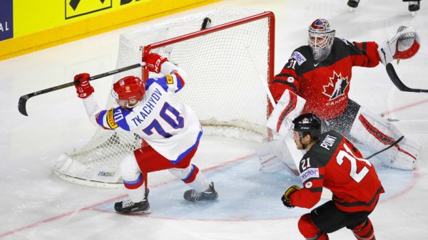 Объявлен текущий счет между Сборными России и Канады по хоккею