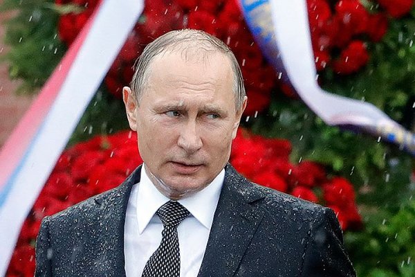 Путин промок до нитки, но почтил память отдавших жизни за Победу&#8205;