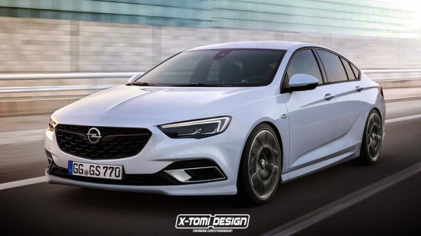В сети появились независимые рендеры "заряженного" Opel Insignia OPC