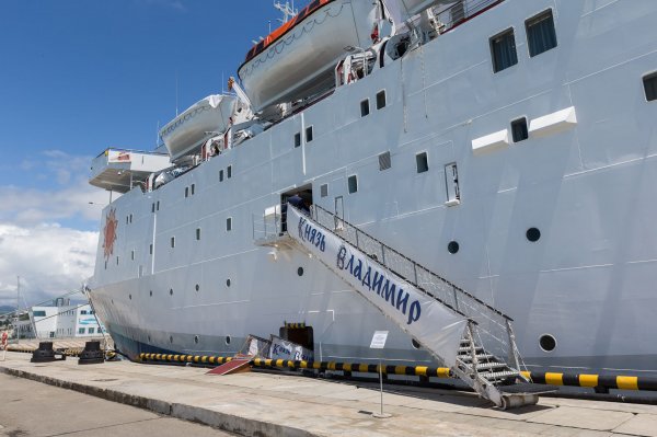 Круизный лайнер "Князь Владимир" не вышел в Крым из-за шторма