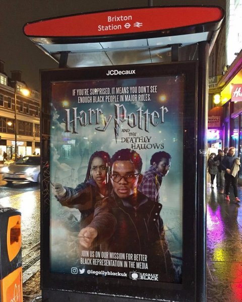 В Лондоне показали темнокожих Гарри Поттера и Гермиону