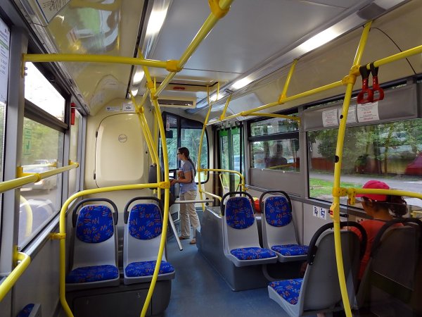 Душ и бассейн в автобусе: Транспортное средство удивило жителей Ростова