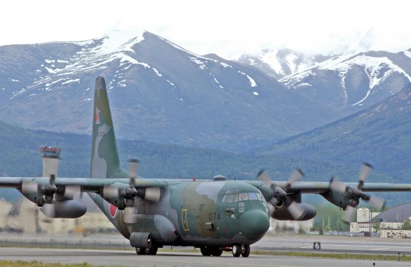В Сети опубликовали видео падения военного самолета C-130 Hercules в США