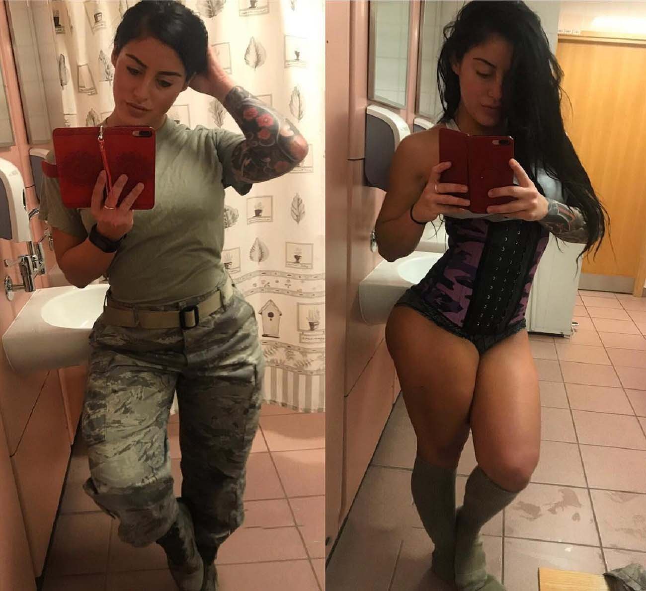 Маген Алисия Instagram ALYSIAFITNESS Женщина military выкладывая разбогател...