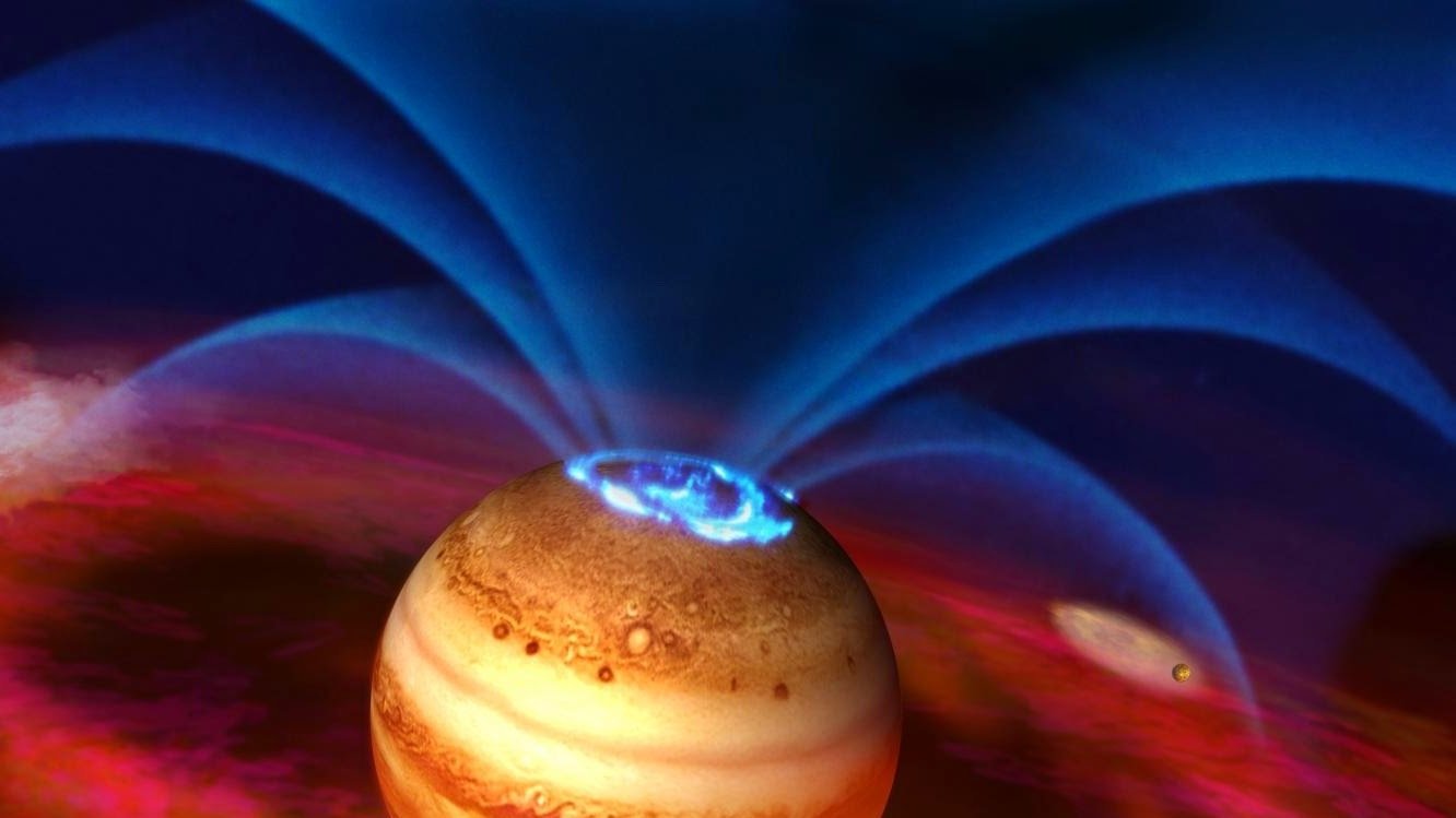 У магнитного поля Юпитера не нашлось Северного полюса