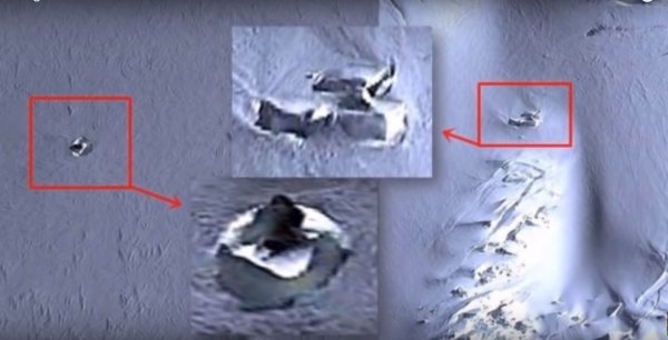 В Антарктиде на тайной базе НЛО уфологи обнаружили два инопланетных диска