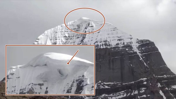 Уфологи обнаружили внеземной портал инопланетян на горе Кайлас в Тибете