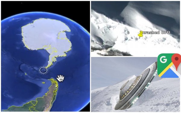 100-метровый НЛО в Антарктиде: Google Maps открыл тайну века