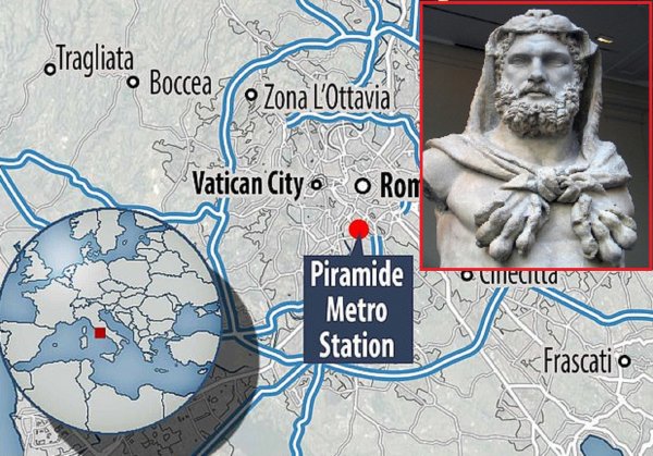В Риме нашли могилу Геракла: 2,5-метровый скелет похоронили в крови кентавра